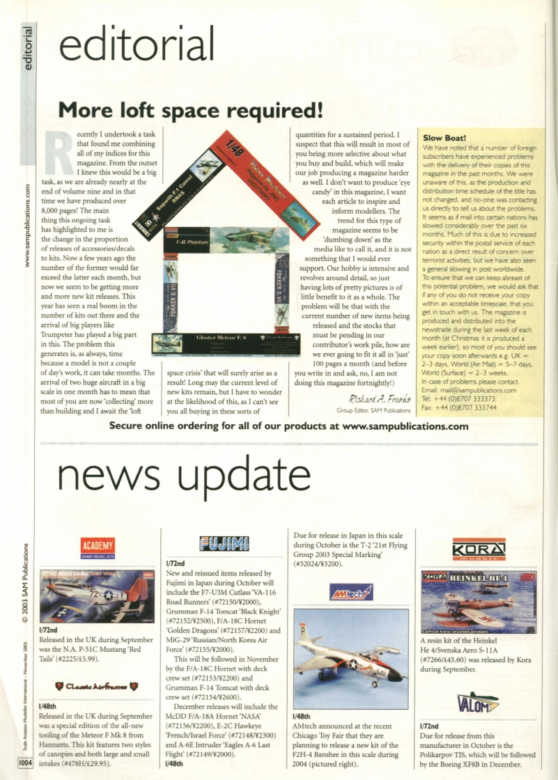 Scale Aviation Modeller International 2003-11